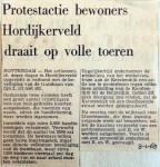 19680108 Protestactie bewoners Hordijkerveld