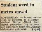 19680108 Student werd onwel in metro