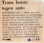 19680110 Tram botste tegen auto Jonker Fransstraat