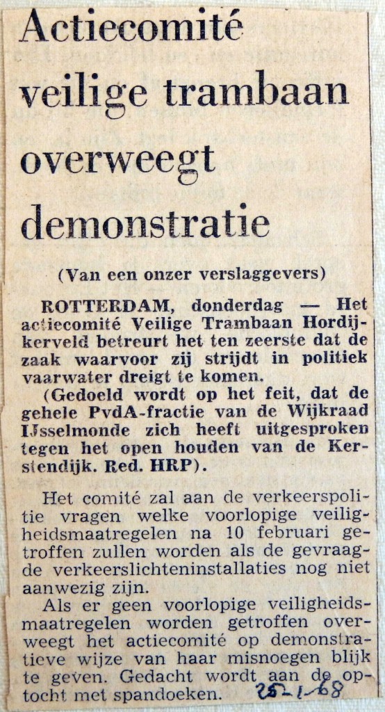 19680125 Actiecomitee overweegt demonstratie