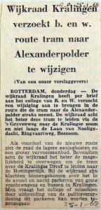 19680125 Wijkraad Kralingen wil tramroute wijzigen
