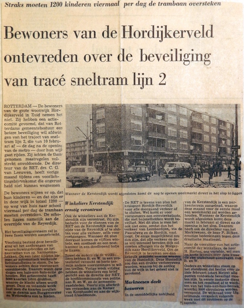 19680130 Bewoners Hordijkerveld ontevreden over beveiliging