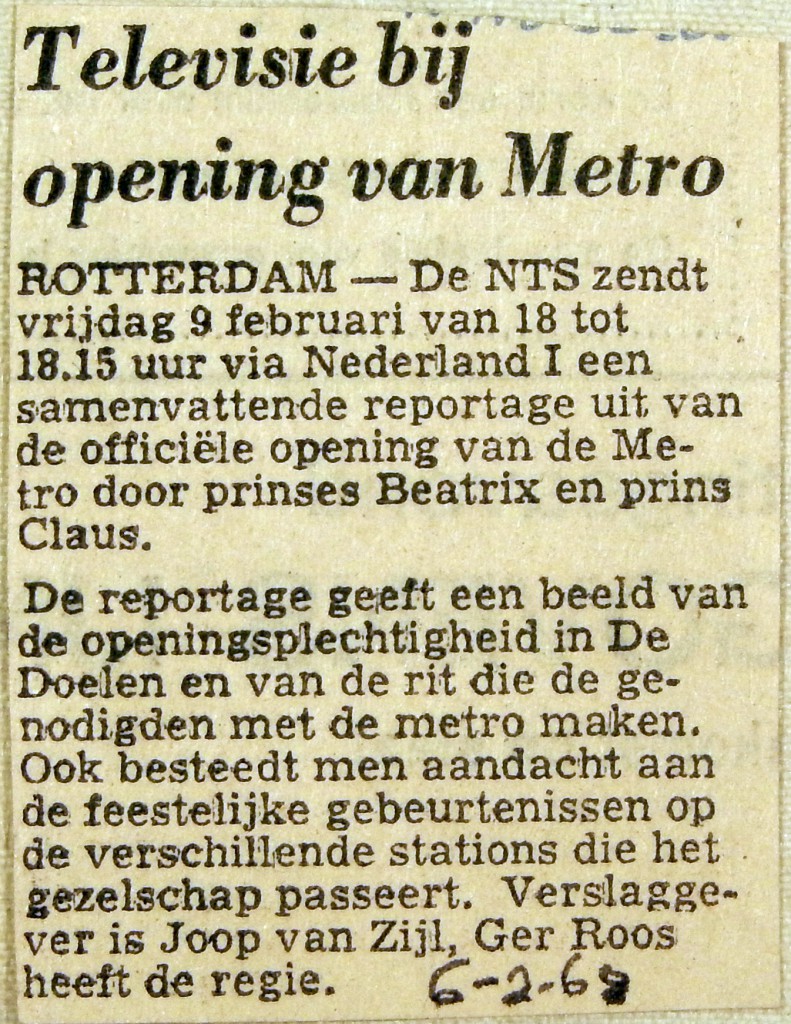 19680206 Televisie bij opening Metro