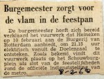 19680208 Burgemeester zorgt voor vlam in de feestpan