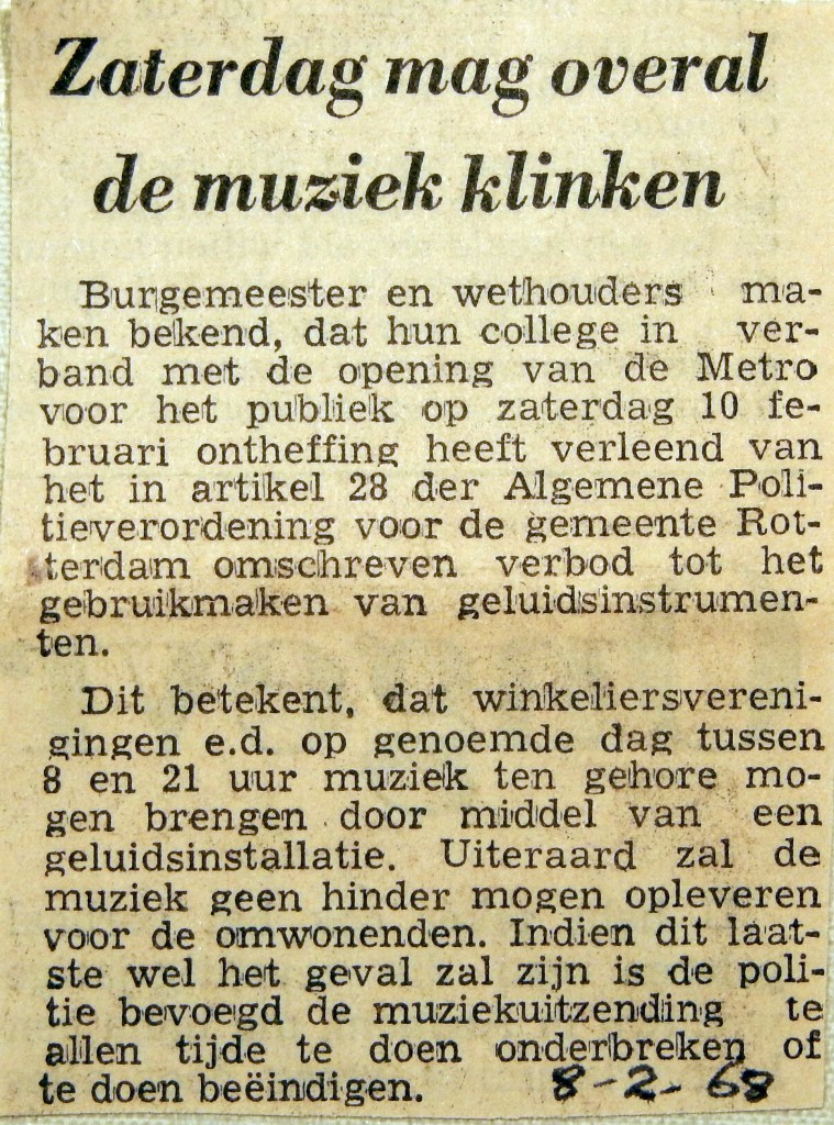 19680208 Zaterdag mag overal de muziek klinken