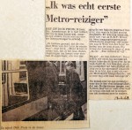 19680213 Ik was echt eerste metroreiziger