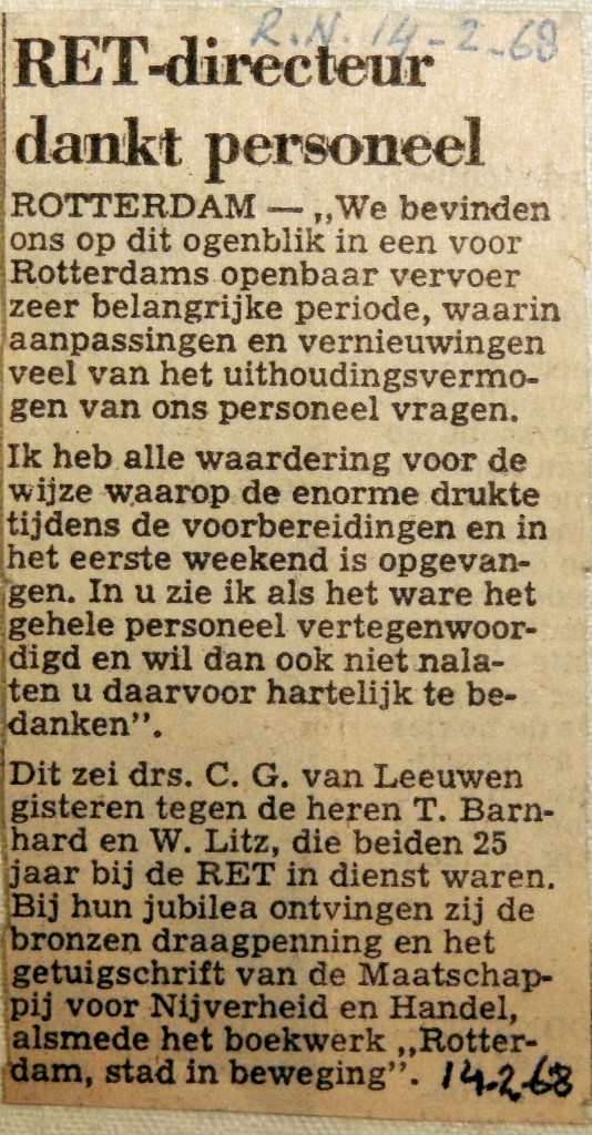 19680214 RET-directeur dankt personeel (RN)