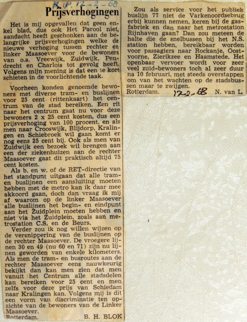 19680217 Prijsverhogingen (Parool)