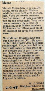 19680221 Met de metro ben je er zo