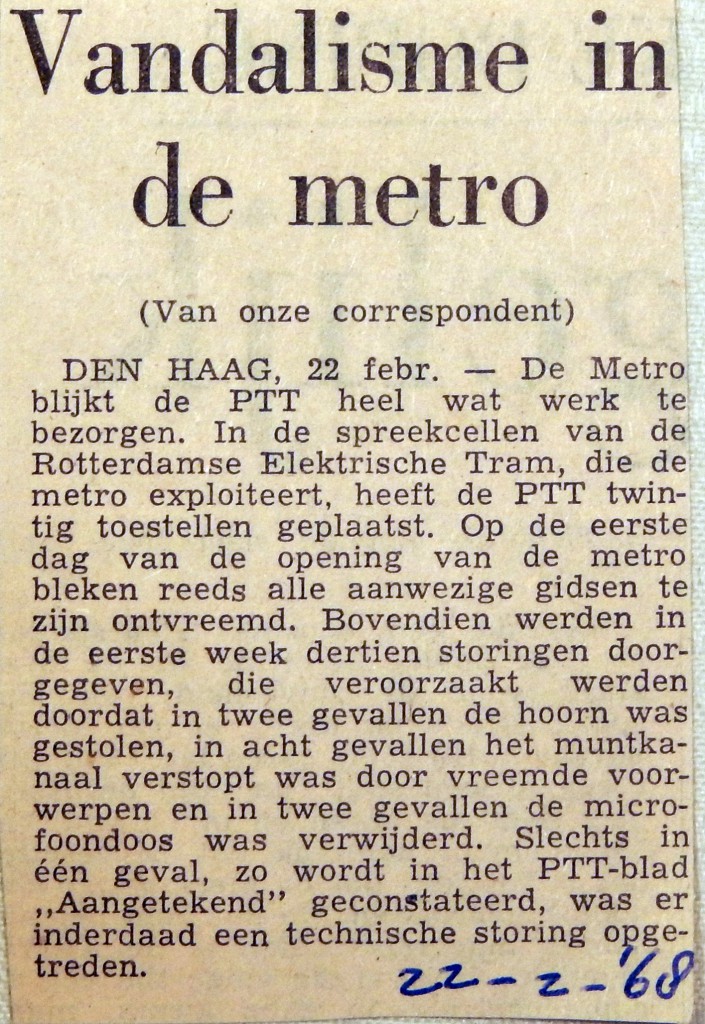 19680222 Vandalisme in de metro
