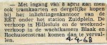 19680404 RET kaartverkoop van Hillesluis naar Zuidplein