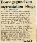 19680410 Bouw gegund metrostation Slinge