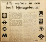 19680413 Alle metro's in boek bijeen (Rotterdammer)