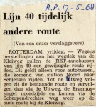 19680517 Lijn 40 tijdelijk andere route (Parool)