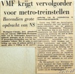19680525 VMF krijgt vervolgorder voor metrotreinstellen