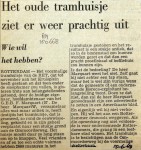 19680615 Het oude tramhuisje ziet er weer prachtig uit (RN)