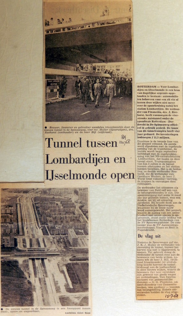 19680715 Tunnel tussen Lombardijen en IJsselmonde open