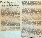 19680720 Proef bij de RET met mobilofoons