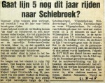 19680821 Gaat lijn 5 dit jaar nog naar Schiebroek