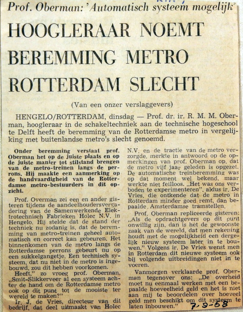 19680907 Hoogleraar noemt beremming slecht