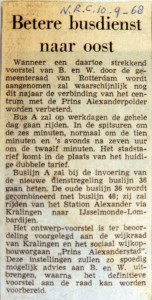 19680910 Betere busdienst naar Oost (NRC)