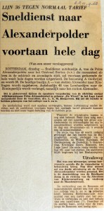 19680910 Sneldienst naar Alexanderpolder de hele dag