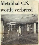 19680915 Metrohal CS wordt verbreed