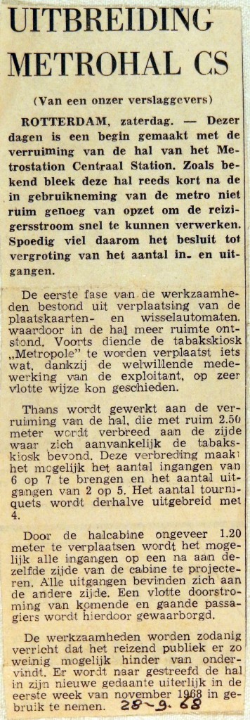 19680928 Uitbreiding metro-hal CS