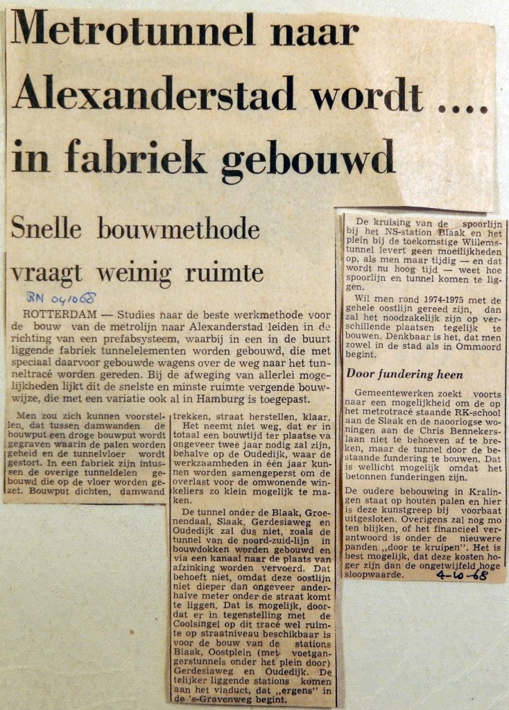 19681004 Metrotunnel wordt in fabriek gebouwd (RN)