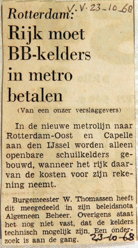 19681023 Rijk moet BB-kelders in metro betalen (HVV)