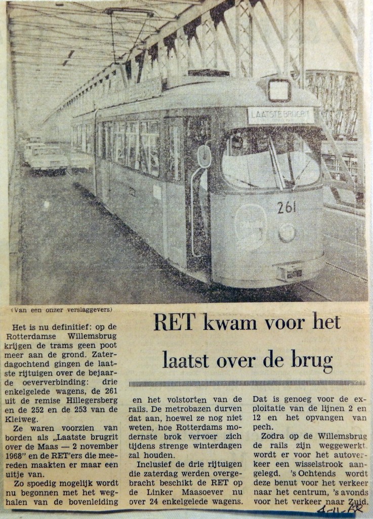 19681104 RET kwam voor het laatst over de brug
