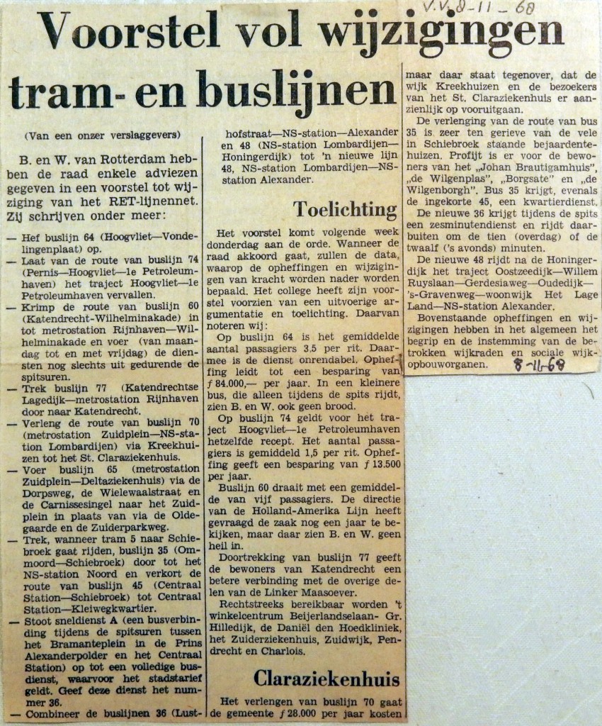 19681108 Voorstel vol wijzigingen tram- en buslijnen