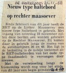 19681121 Nieuw type haltebord Rechter Maasoever (Havenloods)