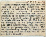 19681123 Nieuw type haltebord door de hele stad (Parool)