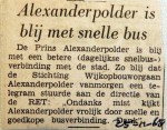 19681125 Alexanderpolder blij met snelle bus