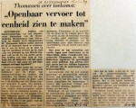 19690115 Openbaar vervoer tot eenheid maken (Rotterdammer)