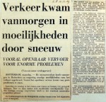 19690210 Verkeer door sneeuw in moeilijkheden (Parool)