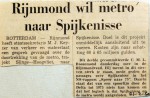 19690221 Rijnmond wil metro naar Spijkenisse