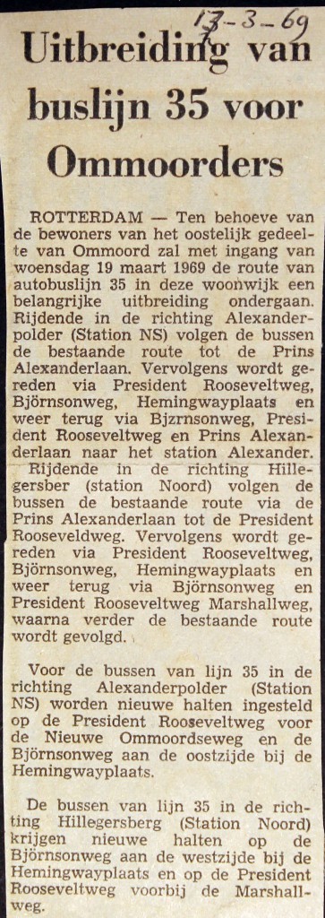 19690313 Uitbreiding lijn 35.