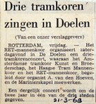 19690321 Drie tramkoren zingen in Doelen