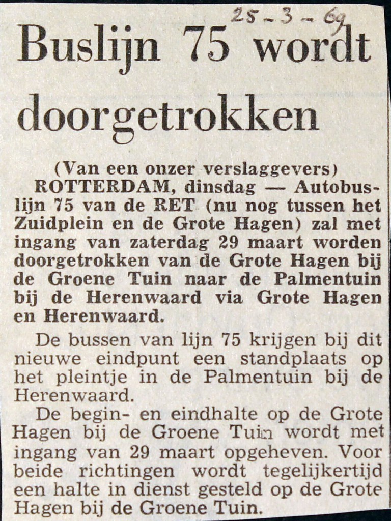 19690325 Lijn 75 doorgetrokken.