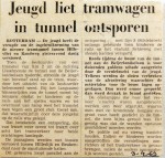 19690403 Jeugd liet tramwagen in tunnel ontsporen