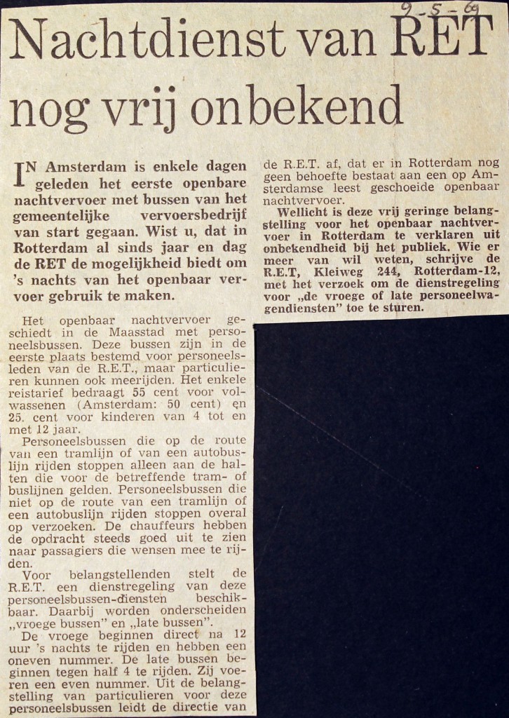 19690509 Nachtdienst nog onbekend.