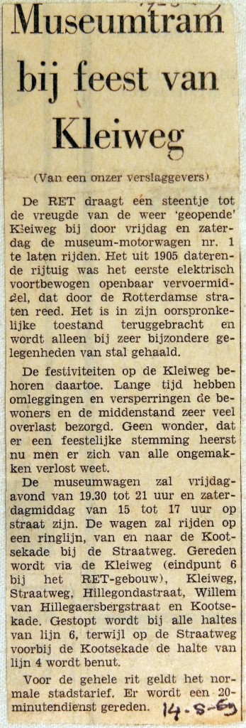 19690514 Museumtram bij feest Kleiweg