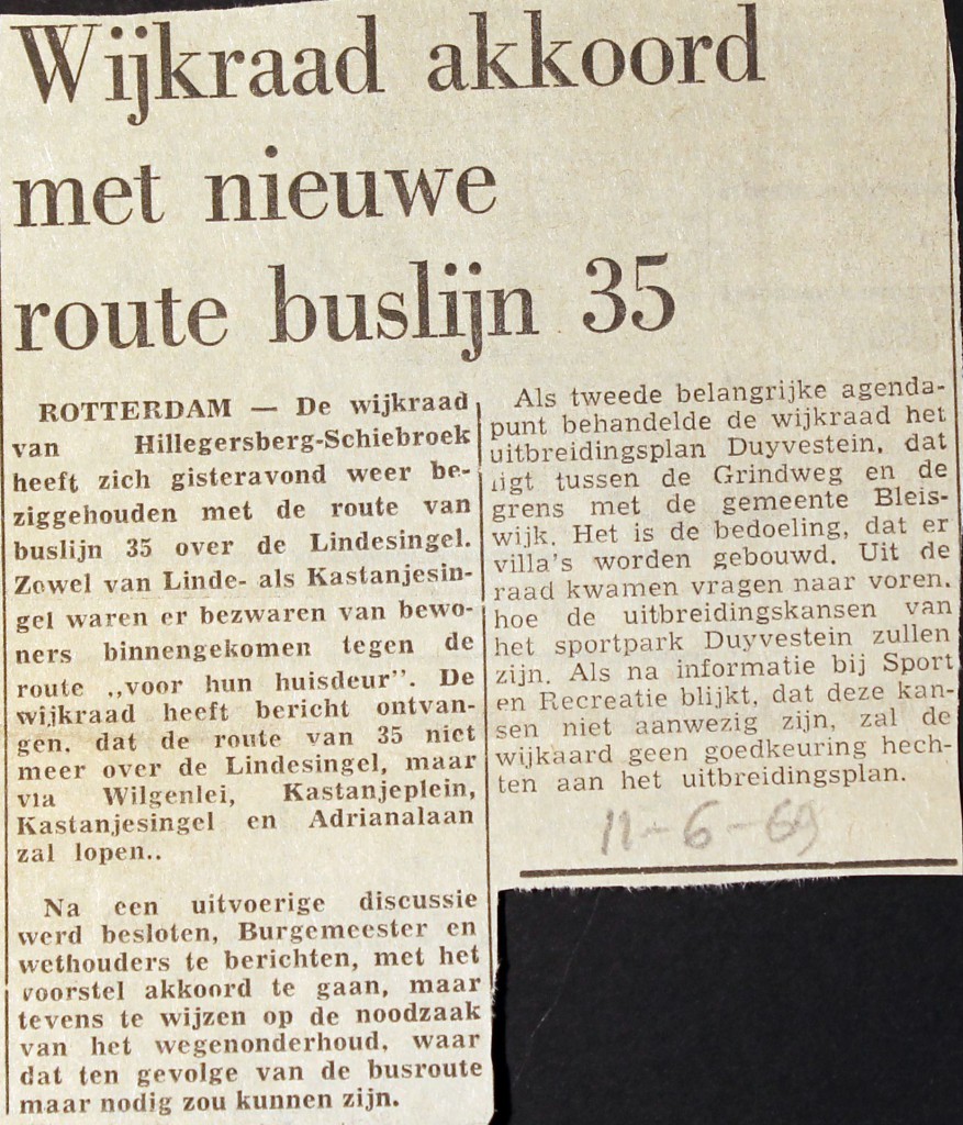 19690611 Wijkraad nieuwe route 35.