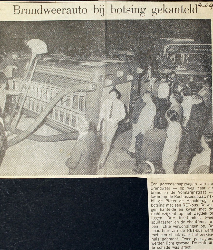 19690614 Brandweer gekanteld bij aanrijding.