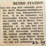 19690903 Metrostation Hammerskjoldplaats