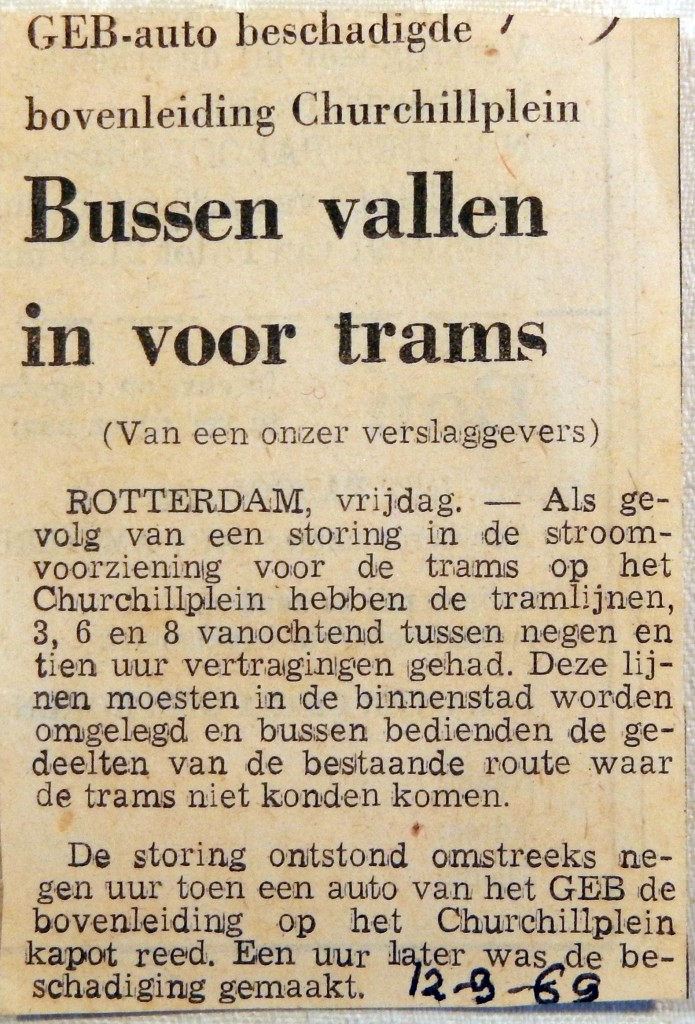 19690912 Bussen vallen in voor trams