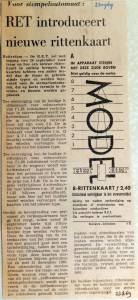 19690923 RET introduceert nieuwe rittenkaart
