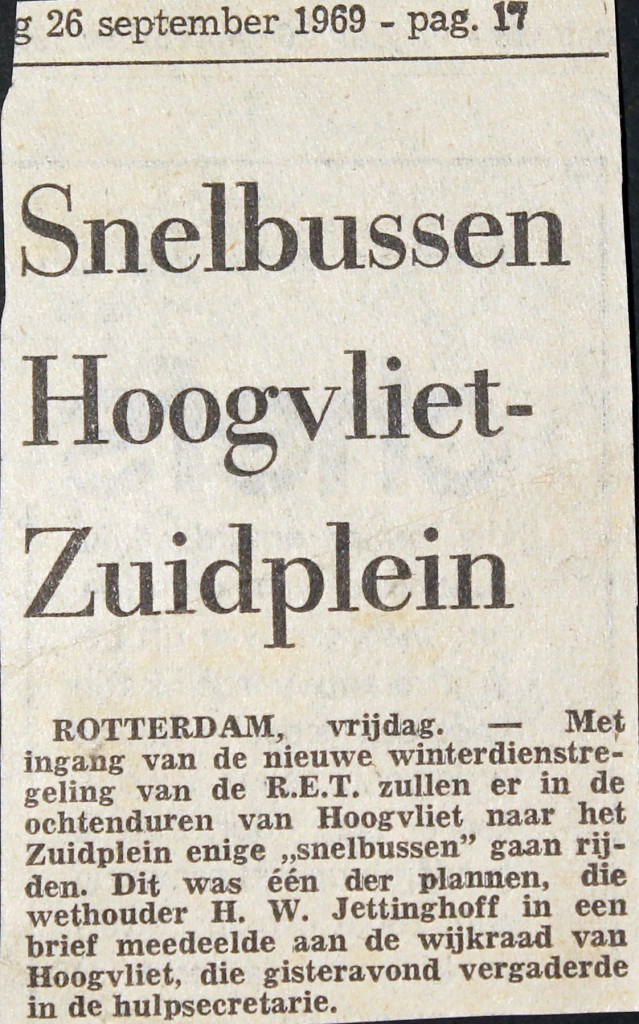 19690926 Snelbus Hoogvliet - Zuidplein.